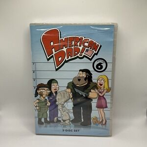 American Dad, Vol. 6 (DVD, 2011, 3-Disc Set) New Sealed Animation Adult Cartoon